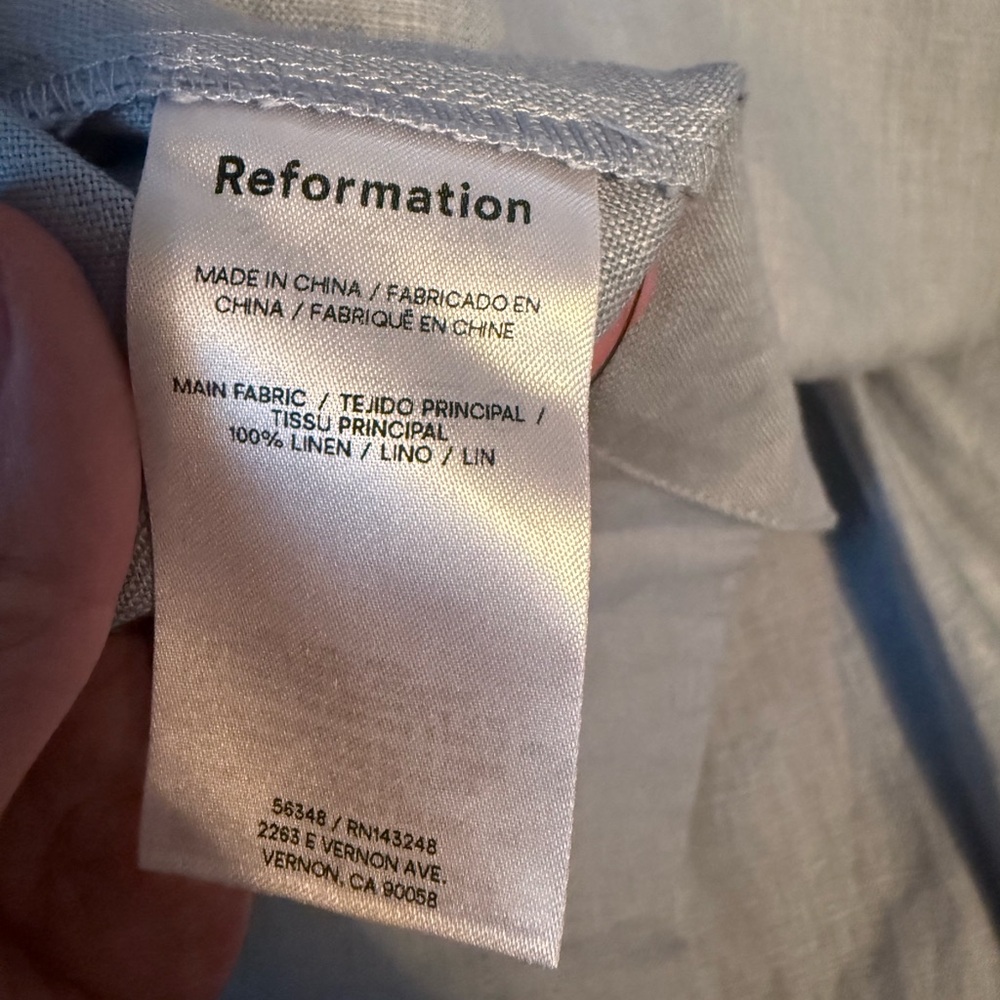 NWT Reformation Evy Linen Two Piece Size 8 - Picture 9 of 9
